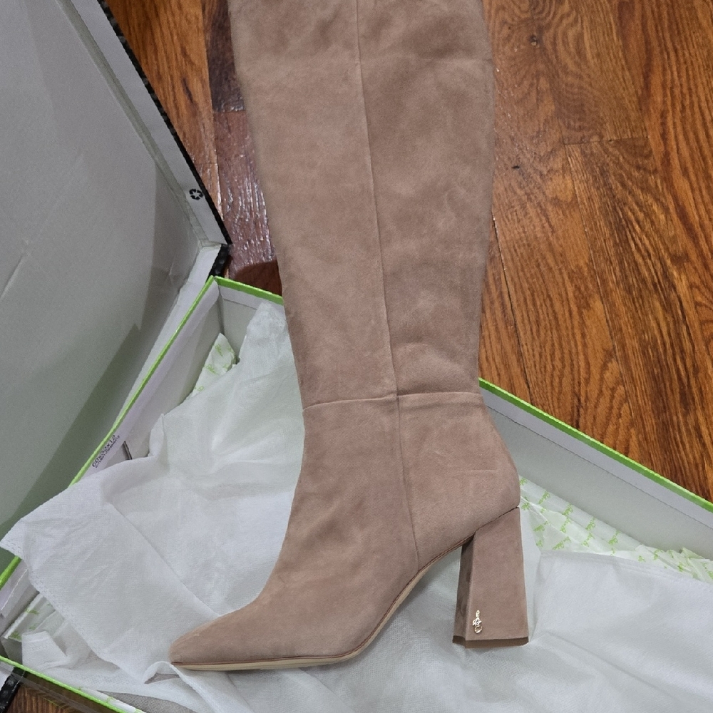 Sam Edelman Taupe Over the Knee Boots